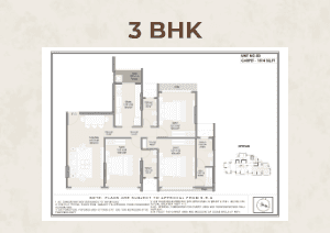 3 BHK plan